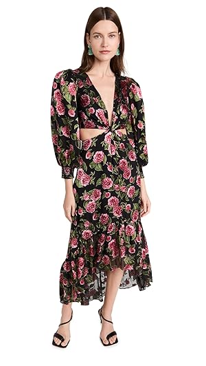 Alice+Olivia■ Twist Front Cap Sleeve Dress■ドレス Alice and Olivia Mila Faux Leather Twist Front Cap Sleeve